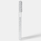 Modern Silver Glitter Girly Chic Persoonlijke naam Case-Mate iPhone Case (Achterkant / Rechts)