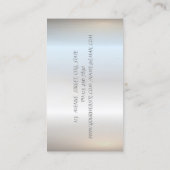 Modern Silver Glitter, Instagram Social Media Visitekaartje (Achterkant)