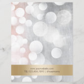Modern Silver & Gold Beauty Salon Brochures (Achterkant)