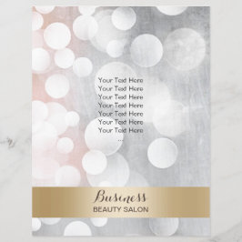 Modern Silver & Gold Beauty Salon Brochures