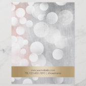 Modern Silver & Gold Beauty Salon Brochures (Achterkant)