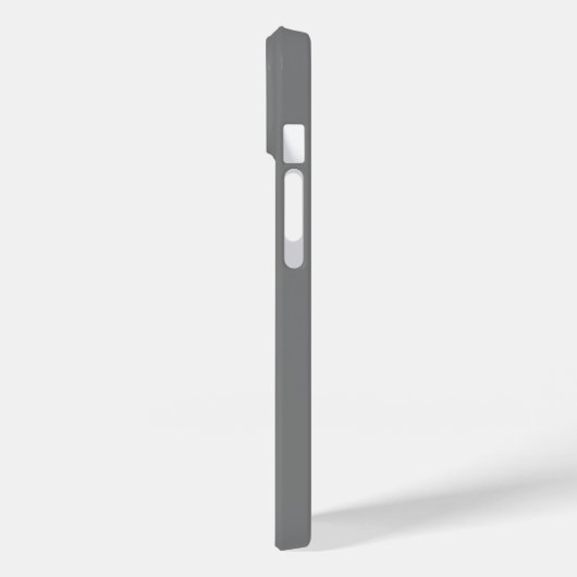 Modern Silver Grey initiaal minimal modern Case-Mate iPhone Case (Achterkant / Links)