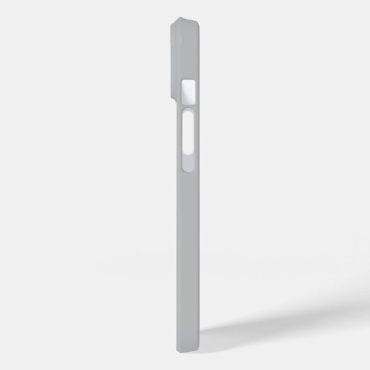 Modern Silver Grey initiaal minimal modern Case-Mate iPhone Case (Achterkant / Links)