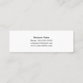 Modern Silver Grey Texture Interior Designer Mini Visitekaartje (Achterkant)