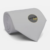 MODERN SILVER GREY UW LOGO HIER PROMOTIONELE GRIJS STROPDAS (Opgerold)