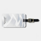 Modern Silver interwoven textile with a glossy Bagagelabel (Voorkant horizontaal)