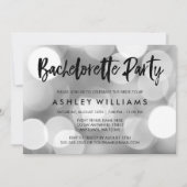 Modern Silver Lights Bachelorette Kaart (Voorkant)