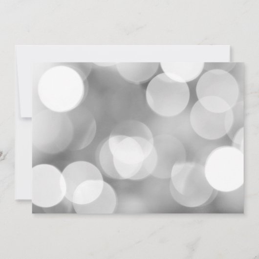 Modern Silver Lights Bachelorette Kaart (Achterkant)