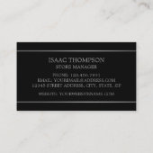 Modern Silver Lined, juwelier Visitekaartje (Achterkant)