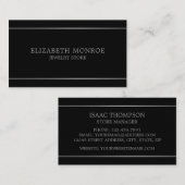 Modern Silver Lined, juwelier Visitekaartje (Voorkant / Achterkant)