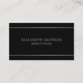Modern Silver Lined, juwelier Visitekaartje (Voorkant)