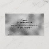 Modern Silver Loan Signing Agent Visitekaartje (Achterkant)