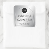 Modern Silver Logo Product Packaging Candles Label (Tas)