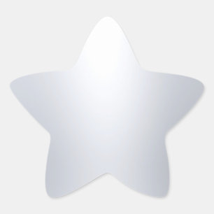Modern Silver Look Blank Sjabloon Elegante Glamour Ster Sticker