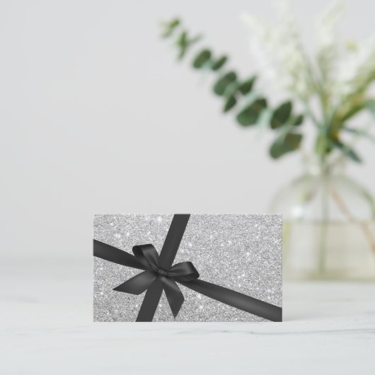 Modern Silver Makeup Artist Gift Certificate Kortingskaartje (Staand voorkant)