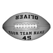 Modern Silver Metallic Player Team Name Number American Football (Voorkant)