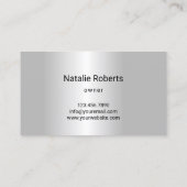 Modern Silver Mower Lawn Care & Landscaping Visitekaartje (Achterkant)