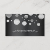 Modern Silver Polka Dots Screenwriter Visitekaartje (Achterkant)
