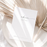 Modern Silver Script Wedding Advice Kaart<br><div class="desc">Deze moderne zilveren bruiloft is perfect voor een minimalistische bruiloft en kan voor elke gebeurtenis worden gebruikt. Het eenvoudige zilvergrijze kleurenontwerp is uitgerust met een unieke industriële lettertypografie met een moderne boho-stijl. in elke kleur. Houd het ontwerp minimaal en elegant, zoals het is, of personaliseer het door uw eigen grafiek...</div>