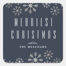 Modern Silver Snowflake Kerstmis