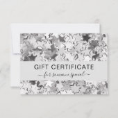 Modern Silver Stars Zakelijk Cadeaubon (Voorkant)
