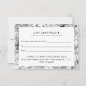 Modern Silver Stars Zakelijk Cadeaubon (Achterkant)