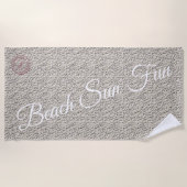 Modern Silver Strandlaken (Voorkant)