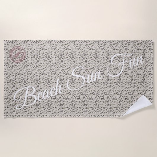 Modern Silver Strandlaken (Voorkant)