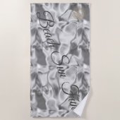 Modern Silver Strandlaken (Voorkant)