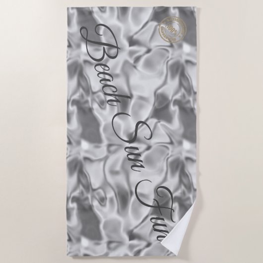 Modern Silver Strandlaken (Voorkant)