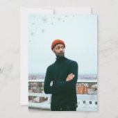 Modern Silver Surprise - Adult Birthday Party Kaart (Achterkant)