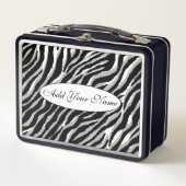 Modern Silver Tiger voegt Jouw tekst toe (Voorkant)