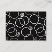 Modern Silver Wedding Online QR Code RSVP Informatiekaartje (Achterkant)