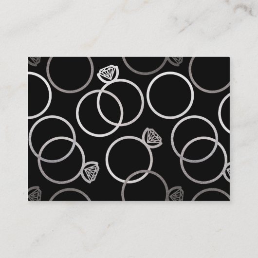 Modern Silver Wedding Online QR Code RSVP Informatiekaartje (Achterkant)