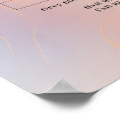 Modern Simpe Salon prijslijst Poster (Hoek)