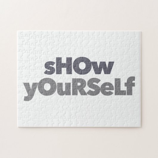 Modern, simpel, bold, urban design Show Yourself Legpuzzel (Horizontaal)