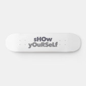 Modern, simpel, bold, urban design Show Yourself Persoonlijk Skateboard (Horizontaal)
