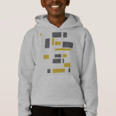 Modern, simpel, cool geometric yellow gray pattern (Voorkant)