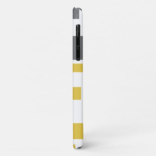 Modern, simpel, cool geometric yellow gray pattern Case-Mate iPhone case (Achterkant/links)