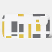Modern, simpel, cool geometric yellow gray pattern Case-Mate iPhone case (Achterkant (horizontaal))