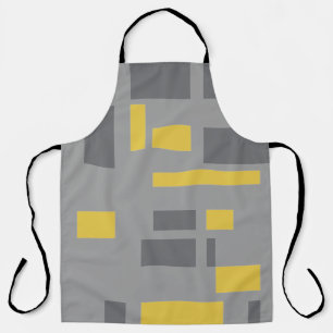 Modern, simpel, cool geometric yellow gray pattern schort