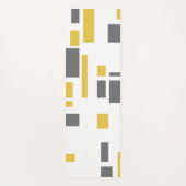 Modern, simpel, cool geometric yellow gray pattern yogamat (Voorkant)