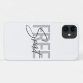 Modern, simpel, cool typography of Free Spirit Case-Mate iPhone Case (Achterkant (horizontaal))