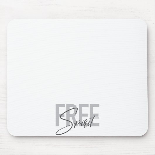Modern, simpel, cool typography of Free Spirit Muismat (Voorkant)