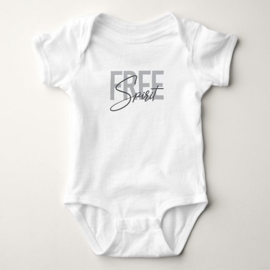 Modern, simpel, cool typography of Free Spirit Romper (Voorkant)