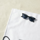 Modern, simpel, cool typography of Free Spirit Strandlaken (In situ)