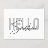 Modern, simpel, coole typograaf Hello Sunshine