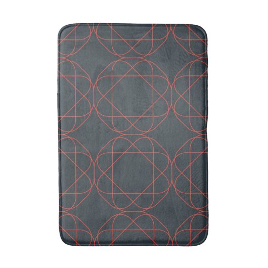 Modern, simpel, cute, playful geometric pattern badmat (Voorkant Verticaal)