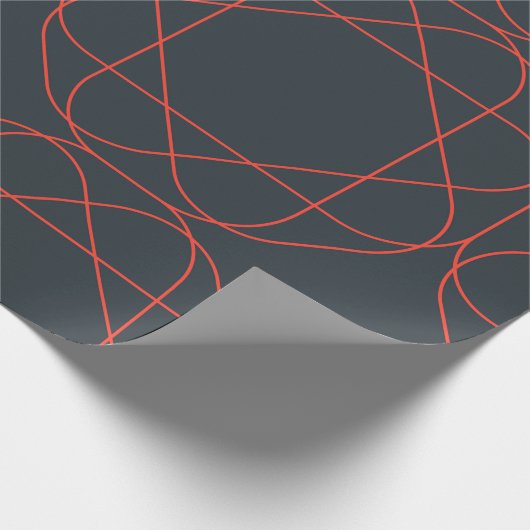 Modern, simpel, cute, playful geometric pattern cadeaupapier (Hoek)