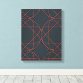 Modern, simpel, cute, playful geometric pattern canvas afdruk (Insitu (Houten vloer))